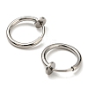 304 Stainless Steel Clip-on Earrings X-EJEW-P232-01P-2