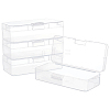 Transparent Plastic Storage Boxes CON-WH0094-35A-1