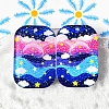 Rectangle Acrylic Pendants LS-PW-WG10773-34-1