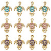 16Pcs Alloy Rhinestone Connector Charms ALRI-TA0001-40-1