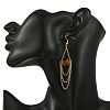 Natural Gemstone Dangle Earrings EJEW-JE07287-6