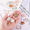 25Pcs 5 Style Zinc Alloy Enamel Pendants ENAM-CJ0001-104-4