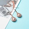 Teardrop Big Dangle Earrings for Girl Women EJEW-JE04634-03-2