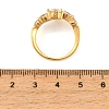 304 Stainless Steel Micro Pave Cubic Zirconia Cuff Open Rings for Women SA-CBAABBA-09B-G-3