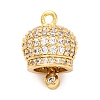 Brass Micro Pave Cubic Zirconia Pendants KK-P288-04G-1