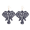 Hollow Wood Dangle Earrings FS-WG18EE7-04-1