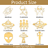 9Pcs Nickel Custom Self-adhesive Picture Stickers DIY-WH0450-186-2