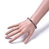 Faceted Rondelle Electroplate Glass Stretch Bracelets BJEW-JB04650-01-3