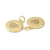 Brass Cubic Zirconia Pendants ZIRC-C022-41G-3