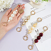 ABS Pearl Beads Bag Extender Chains AJEW-CA0001-20-3