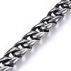 304 Stainless Steel Curb Chains Bracelets BJEW-E346-04AS-2