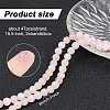 GOMAKERER 2 Strands Natural Rose Quartz Dyed Beads Strands G-GO0001-27B-2