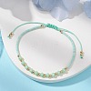 Glass Braided Bead Bracelets BJEW-JB11419-02-1