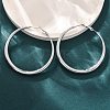 304 Stainless Steel Hoop Earrings EJEW-Z093-01P-02-2
