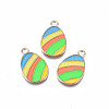 Alloy Enamel Pendants X-ENAM-S115-157-1
