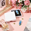 2Pcs Forget-me-not Zinc Alloy Enamel Pin JEWB-CA0001-77-4