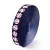 Baseball Pattern Heat Transfer Polyester Ribbons OCOR-WH0066-65B-2