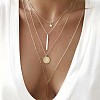 Alloy Multi Layered Necklaces for Women WG9523E-05-1