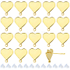 20Pcs Brass Stud Earring Findings KK-SC0006-80-1