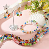 3 Strands 3 Styles Handmade Millefiori Glass Round Bead Strands LAMP-TA0002-68-6