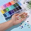 240G 24 Colors Handmade Polymer Clay Beads CLAY-JP0001-07-8mm-5