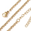 2.5MM 304 Stainless Steel Rolo Chain/Pea Chain Necklaces SA-CBA4160-23G-4