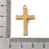 304 Stainless Steel Rhinestone Pendants STAS-B128-09G-02-3