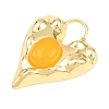 Dyed & Heated Natural Yellow Agate Pendants GG-G001-02G-06-2