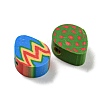 50Pcs Handmade Polymer Clay Beads CLAY-FP0001-15-2