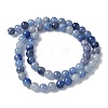 Natural Blue Aventurine(Dyed & Heated) Beads Strands G-U015-8MM-01-3