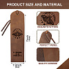 Cowhide Leather Labels AJEW-WH0386-0027-2