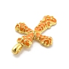 Brass Enamel Pendants KK-L228-39A-G-2