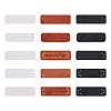 60Pcs 15 Style Imitation Leather Labels DIY-MP0001-04-1