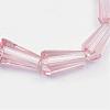 Transparent Glass Bead Strands GLAA-R170-6x12-01H-2