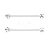 316L Surgical Stainless Steel Round Ball Bar Industrial Barbell Cartilage Earrings FS-WG6688D-01-2