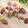 Beadthoven 16Pcs 8 Styles Transparent Resin & Walnut Wood Pendants RESI-BT0001-30-5