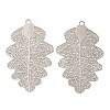 Long-Lasting Plated Brass Filigree Pendants KK-K336-09P-1