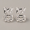 Brass Ear Nuts FIND-WH0133-06S-2
