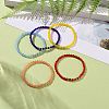 Round Natural Malaysia Jade(Dyed) Bead Stretch Bracelets BJEW-JB09127-2
