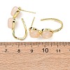 Valentine's Day Heart Natural & Synthetic Mixed Stone Stud Earrings EJEW-T053-01G-4