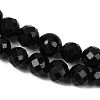 Natural Black Tourmaline Beads Strands LS-G-G927-46-9