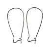 Brass Hoop Earrings Findings Kidney Ear Wires EC221-B-1