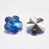 Faceted Glass Rhinestone Charms RGLA-F055-10x10-001BB-2