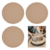 MDF Wood Round Boards TOOL-WH0059-076A-1