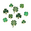 20Pcs 5 Styles Saint Patrick's Day Clover Alloy Enamel Lapel Pin Back Brooches for Backpack Clothes JEWB-CJ0003-65-8