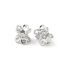 Brass Micro Pave Clear Cubic Zirconia Bead Caps KK-V015-24P-1