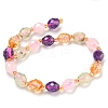 Natural Amethyst & Rose Quartz & Prehnite & Citrine Beads Strands G-N342-53-3