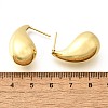 Rack Plating Brass Twist Teardrop Stud Earrings for Women X-EJEW-K247-02G-4