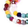 Opaque Glass Beads Strands EGLA-A035-P4mm-HL01-3