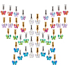 40Pcs 10 Styles Glass European Dangle Charms PALLOY-PH01829-1